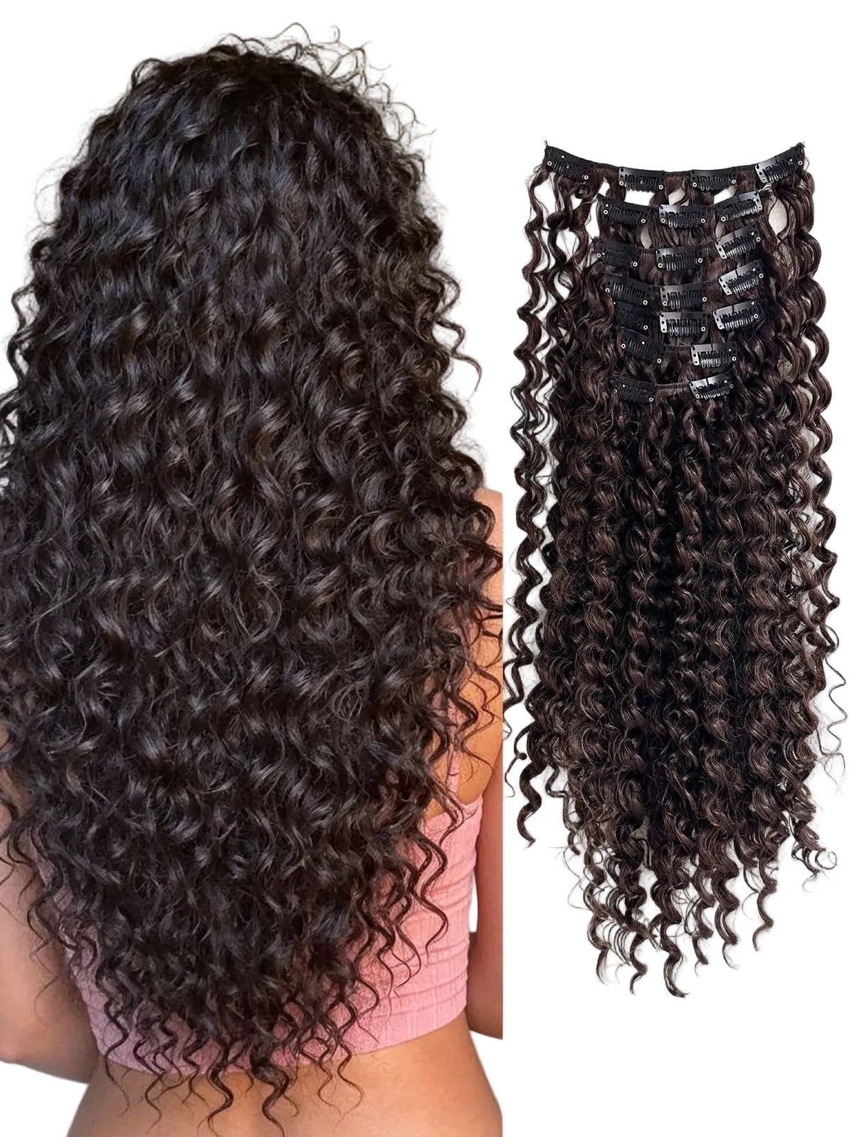 Extensions à clips – 100 % Cheveux Naturels Double Drawn