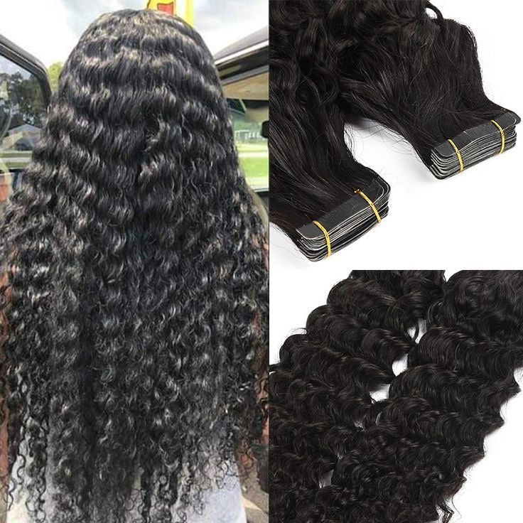 Extensions adhésives invisibles – curly